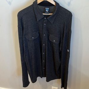 Kuhl 100% Merino wool knit shirt size XL